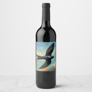 Wood Wall Art Wine Label