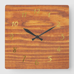 wood wall clock