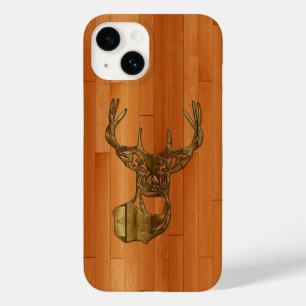Wood - White Tail Buck Deer Case-Mate iPhone 14 Case