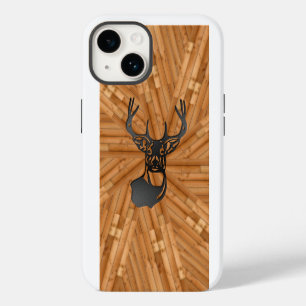Wood - White Tail Buck Deer iPhone 14 Case