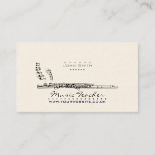 Wood-wind Musician/Music Teacher Business Card