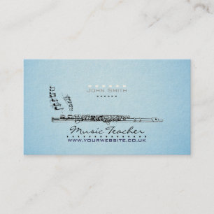 Wood-wind Musician/Music Teacher (Clarinet) v2 Business Card