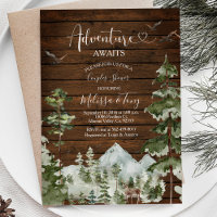 Wood Winter adventure awaits couple Shower