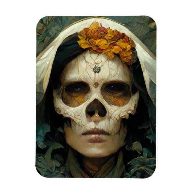 Wood Witch 2 Fantasy Magnet (Vertical)