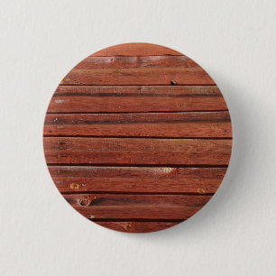 Wood with antique Patina 6 Cm Round Badge