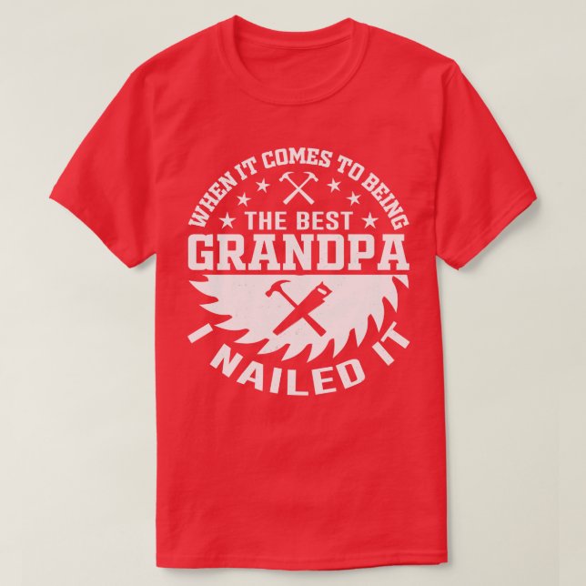 Wood Worker Grandpa T-Shirt (Design Front)