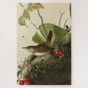 Wood Wren (House Wren), Audubon's Birds of America Jigsaw Puzzle