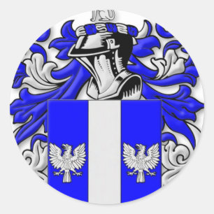 Woodard Coat of Arms Classic Round Sticker