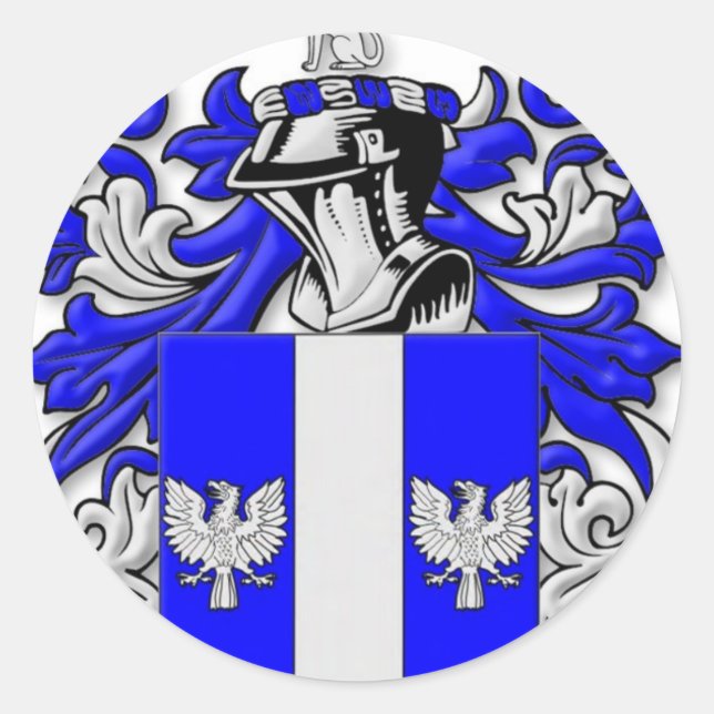 Woodard Coat of Arms Classic Round Sticker (Front)