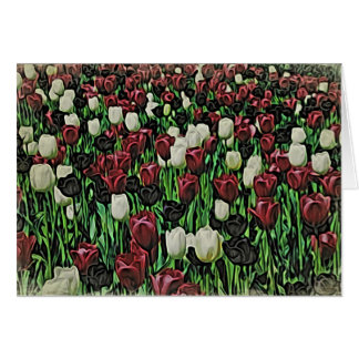 Woodblock Tulips