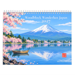 Woodblock Wanderlust Japan 2027 Wall Calendar – Ic