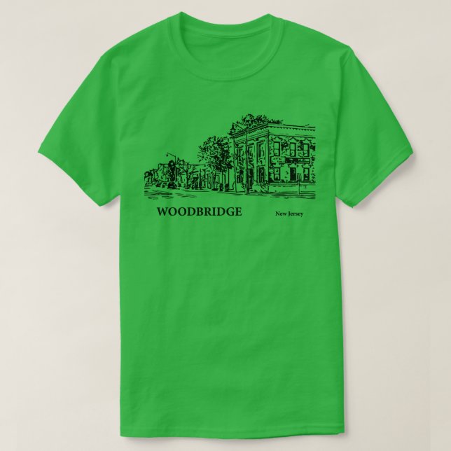 Woodbridge New Jersey  4 T-Shirt (Design Front)