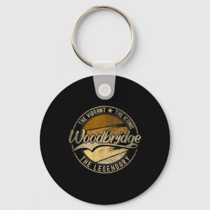 Woodbridge Nj New Jersey Vintage Distressed  Key Ring