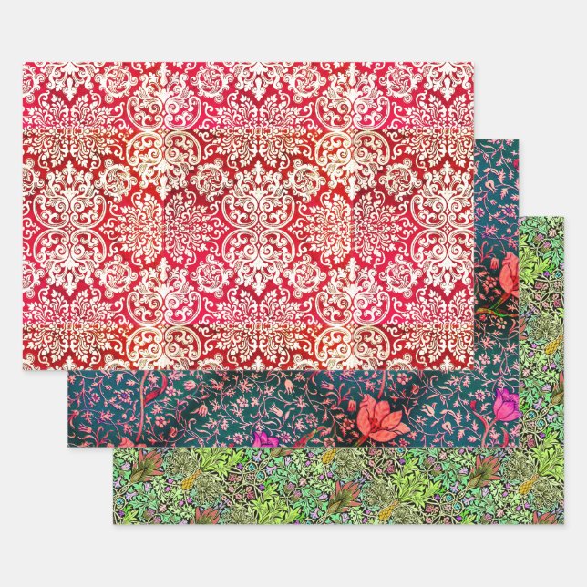 Woodbury, Emelia, Botanical Wrapping Paper Sheet (Set)