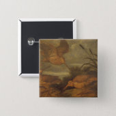 Woodcock at Dusk, c.1676 (oil on canvas) 15 Cm Square Badge (Front & Back)