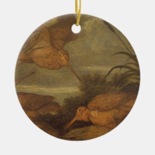 Woodcock at Dusk, c.1676 (oil on canvas) Ceramic Tree Decoration