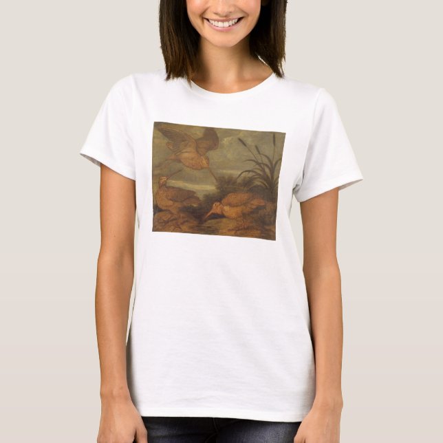 Woodcock at Dusk, c.1676 (oil on canvas) T-Shirt (Front)