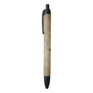 Woodcock hunting black ink pen