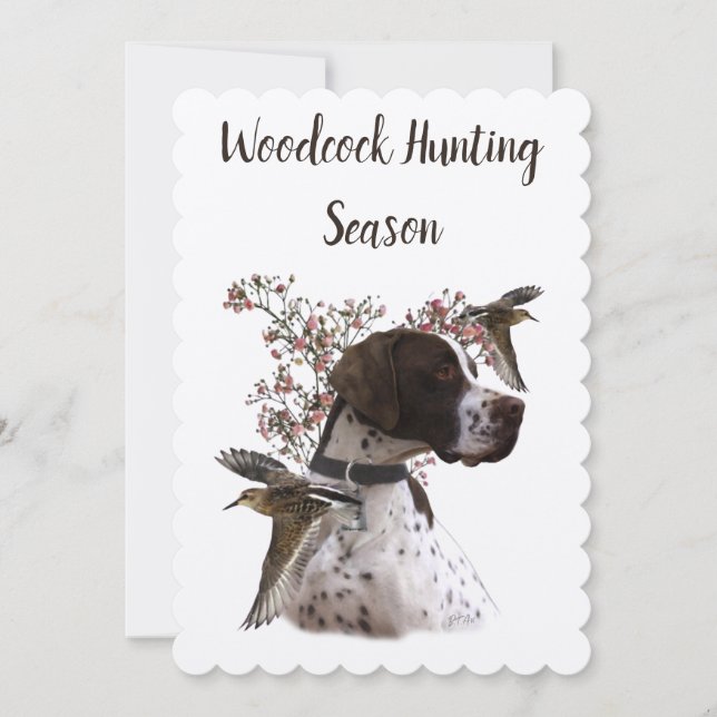 Woodcock Hunting Season Invitation (Front)