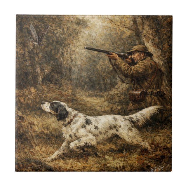 Woodcock hunting  tile (Front)