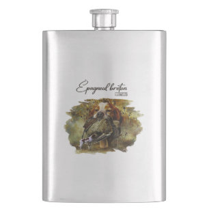 Woodcock hunting with Brittany Spaniel     Hip Flask