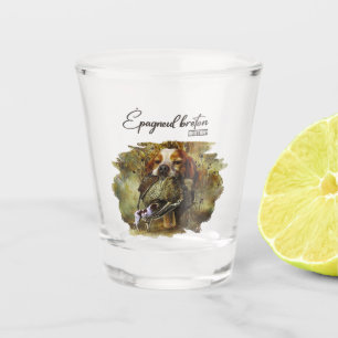 Woodcock hunting with Brittany Spaniel   Shot Glass