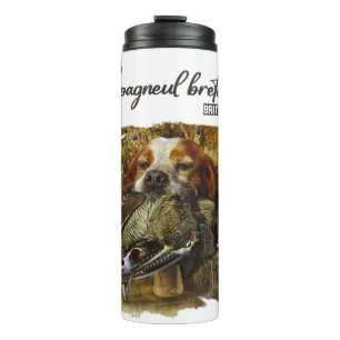 Woodcock hunting with Brittany Spaniel Thermal Tumbler