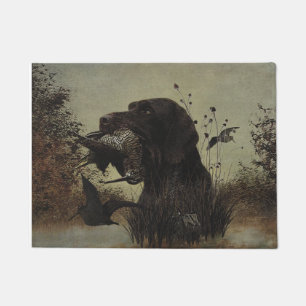 Woodcock Hunting with German Wirehaired Pointer Doormat