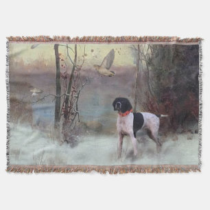 Woodcock Hunting with GSP       Throw Blanket