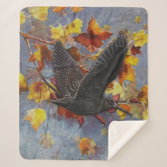 Woodcock  sherpa blanket (Front)