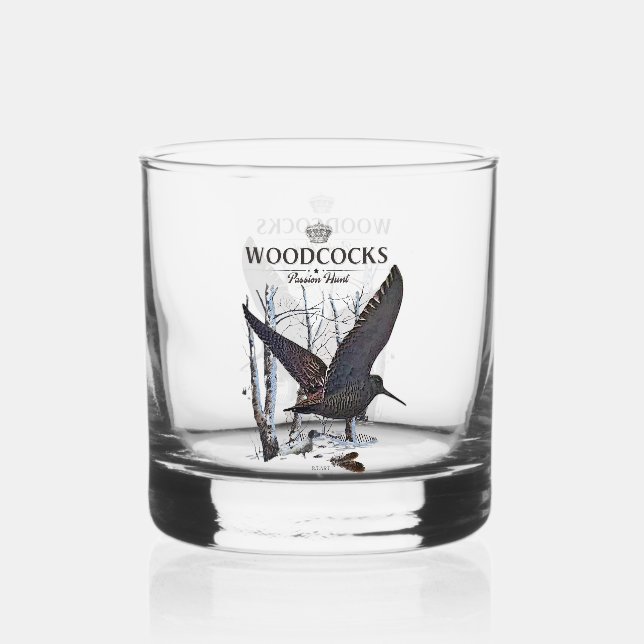 Woodcock  whiskey glass (Back)