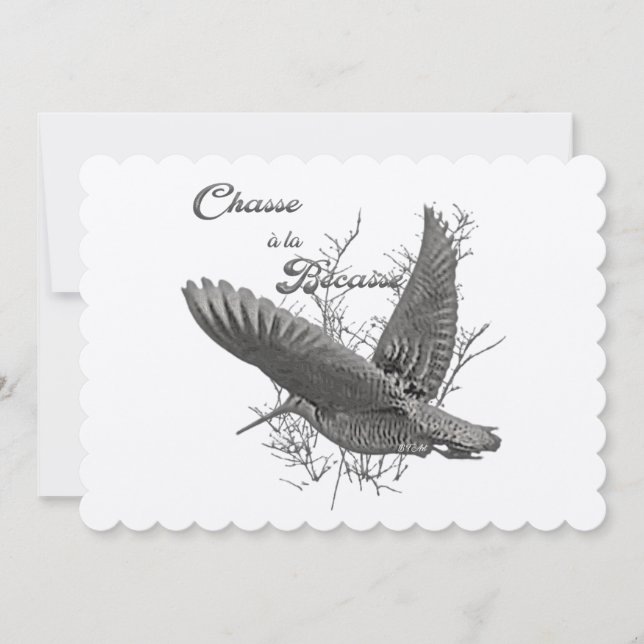 Woodcocks , Hunting Season  Invitation (Front)