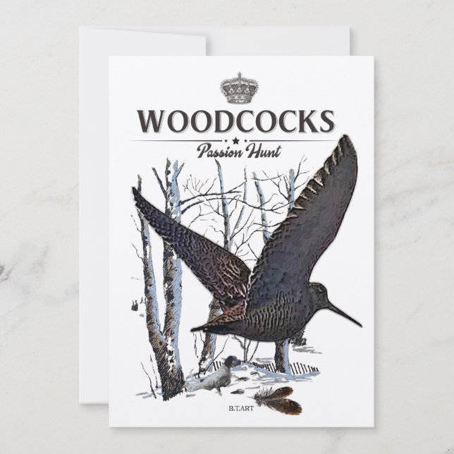 Woodcocks - Passion Hunt Invitation (Front)