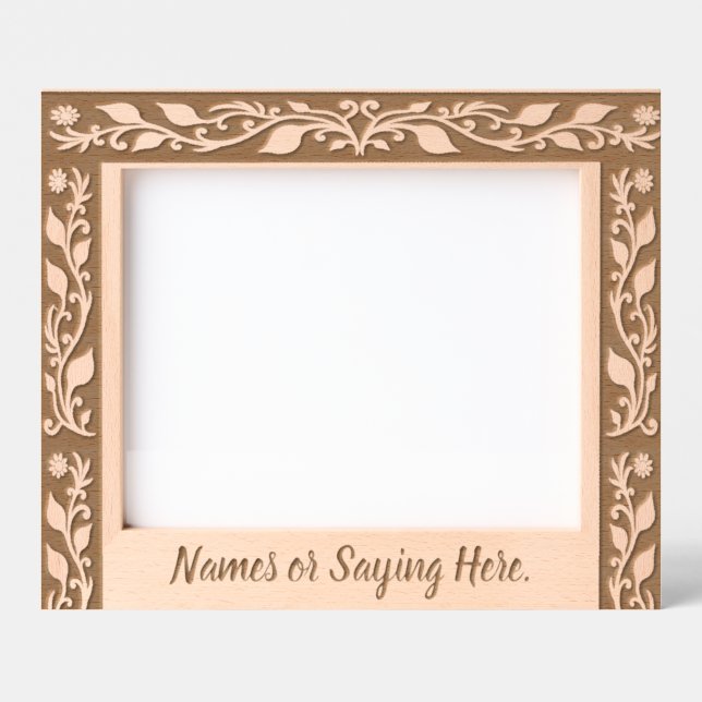 Woodcut Floral Etched Frames (Front)