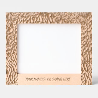 Woodcut Laser Etched Frames