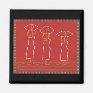 woodcut print #3 magnet