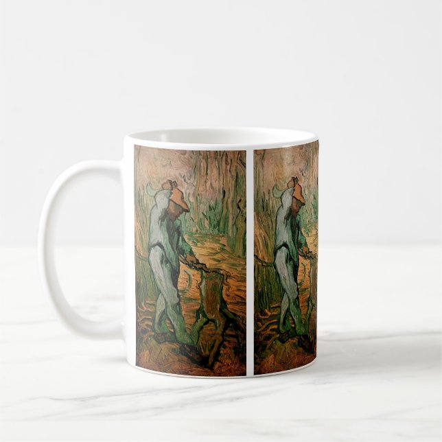 Woodcutter (after Millet) by Vincent van Gogh Coffee Mug (Left)