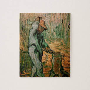 Woodcutter (after Millet) by Vincent van Gogh Jigsaw Puzzle