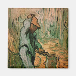 Woodcutter (after Millet) by Vincent van Gogh Magnet