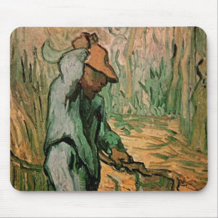 Woodcutter (after Millet) by Vincent van Gogh Mouse Mat