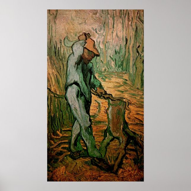 Woodcutter (after Millet) by Vincent van Gogh Poster (Front)