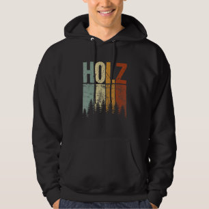 Woodcutter Chainsaw Forest Trees Wood Stick Bat Hoodie
