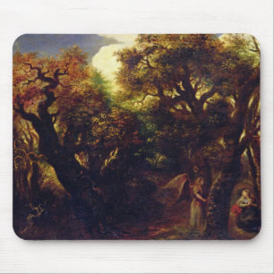 Wooded Landscape with Hagar and the Angel Mouse Mat