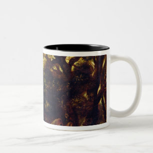 Wooded Landscape with Hagar and the Angel Two-Tone Coffee Mug