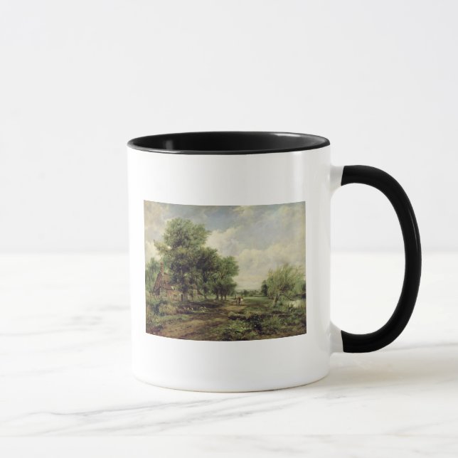 Wooded river landscape mug (Right)