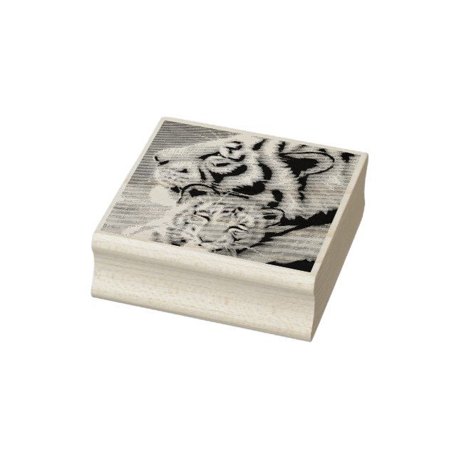wooden baby lion stamp (Stamp)