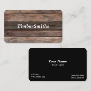 Wooden Background Business Card