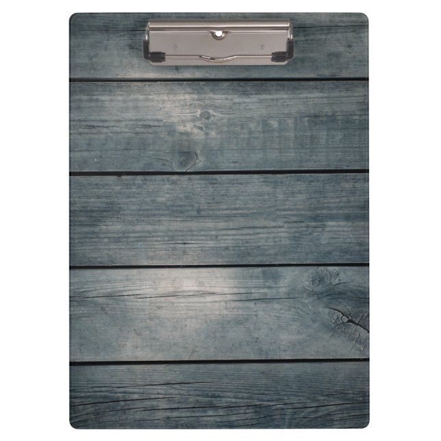 Wooden Background Modern Elegant Clipboard (Front)
