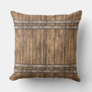Wooden Barrel Art 1 Pillows