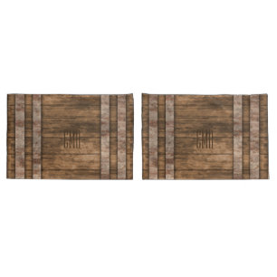 Wooden Barrel Look Pillowcase